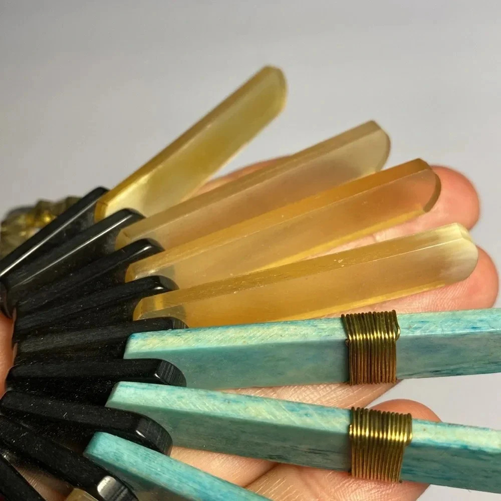 NEW Fair Trade Beaded Fan Statement  Large Necklace Rope Gold Black Turquoise - Picture 7 of 12